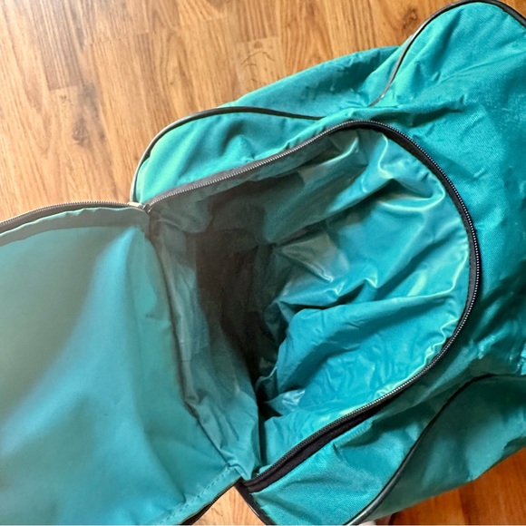 Women’s Men’s Vintage 90’s Teal Purple Spaulding Gym Bag Duffle Travel Luggage * - Picture 5 of 9